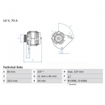 Generaator BOSCH 0 986 080 490