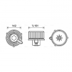 Elektrimootor, salongiventilaator AVA Clever Choice HY8399