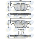 Piduriklotsi komplekt, ketaspidur COMLINE CBP02131