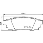 Piduriklotsi komplekt, ketaspidur BREMBO P 83 160