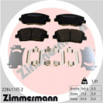 Piduriklotsi komplekt, ketaspidur ZIMMERMANN 22841.175.2