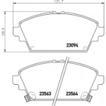 Piduriklotsi komplekt, ketaspidur HELLA 8DB 355 017-171