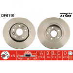 Piduriketas TRW DF6110