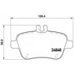Piduriklotsi komplekt, ketaspidur BREMBO P 50 091