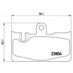 Piduriklotsi komplekt, ketaspidur BREMBO P 83 059