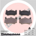 Piduriklotsi komplekt, ketaspidur ZIMMERMANN 23330.170.9