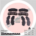 Piduriklotsi komplekt, ketaspidur ZIMMERMANN 29160.200.1