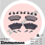 Piduriklotsi komplekt, ketaspidur ZIMMERMANN 24578.165.2