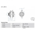 Generaator BOSCH 0 986 046 340