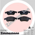 Piduriklotsi komplekt, ketaspidur ZIMMERMANN 22240.180.1