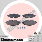 Piduriklotsi komplekt, ketaspidur ZIMMERMANN 25683.200.1