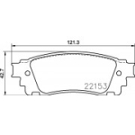 Piduriklotsi komplekt, ketaspidur BREMBO P 83 166