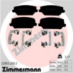 Piduriklotsi komplekt, ketaspidur ZIMMERMANN 22855.200.2