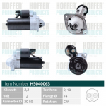 Starter HOFFER H5040063