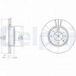 Piduriketas DELPHI BG3134