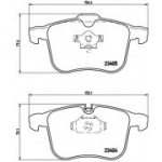 Piduriklotsi komplekt, ketaspidur BREMBO P 59 046