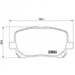 Piduriklotsi komplekt, ketaspidur BREMBO P 83 061