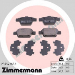 Piduriklotsi komplekt, ketaspidur ZIMMERMANN 23714.165.1