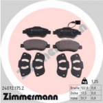 Piduriklotsi komplekt, ketaspidur ZIMMERMANN 24072.175.2