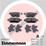 Piduriklotsi komplekt, ketaspidur ZIMMERMANN 24610.155.1