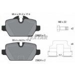 Piduriklotsi komplekt, ketaspidur TEXTAR 2362303