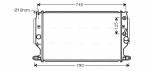 Radiaator, mootorijahutus AVA QUALITY COOLING TO2704