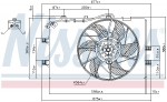 Ventilaator, mootorijahutus NISSENS 85079