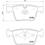 Piduriklotsi komplekt,ketaspidur BREMBO P 50 116