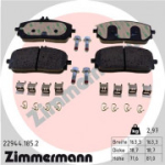 Piduriklotsi komplekt, ketaspidur ZIMMERMANN 22944.185.2