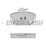 Piduriklotsi komplekt, ketaspidur BREMSI BP2586
