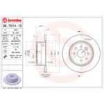 Piduriketas BREMBO 08.7014.10