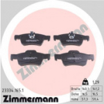 Piduriklotsi komplekt, ketaspidur ZIMMERMANN 23334.165.1
