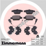 Piduriklotsi komplekt, ketaspidur ZIMMERMANN 23714.175.1