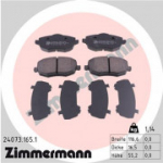 Piduriklotsi komplekt, ketaspidur ZIMMERMANN 24073.165.1