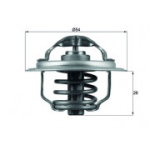 Termostaat,Jahutusvedelik MAHLE ORIGINAL TX 111 87D