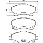 Piduriklotsi komplekt, ketaspidur HELLA 8DB 355 017-321