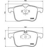 Piduriklotsi komplekt, ketaspidur BREMBO P 59 049