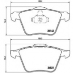 Piduriklotsi komplekt, ketaspidur BREMBO P 24 077