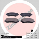 Piduriklotsi komplekt, ketaspidur ZIMMERMANN 24632.170.1
