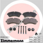 Piduriklotsi komplekt, ketaspidur ZIMMERMANN 29200.205.1