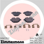 Piduriklotsi komplekt, ketaspidur ZIMMERMANN 24561.175.2