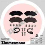 Piduriklotsi komplekt, ketaspidur ZIMMERMANN 25602.170.3