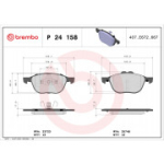 Piduriklotsi komplekt, ketaspidur BREMBO P 24 158