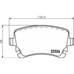 Piduriklotsi komplekt, ketaspidur BREMBO P 85 143