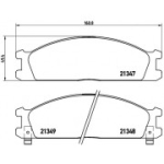 Piduriklotsi komplekt, ketaspidur BREMBO P 24 026