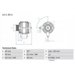Generaator BOSCH 0 986 040 330