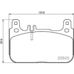 Piduriklotsi komplekt,ketaspidur BREMBO P 50 128