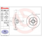 Piduriketas BREMBO 08.5834.27