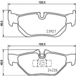 Piduriklotsi komplekt, ketaspidur HELLA 8DB 355 031-781