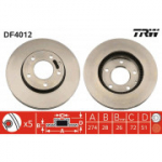 Piduriketas TRW DF4012
